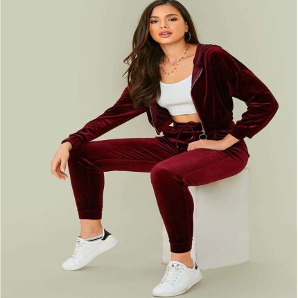 Velour casual out fit