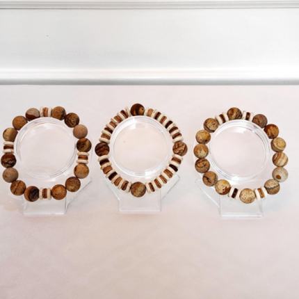 Picture Jasper, Natural Turquoise Stone, Coconut Shell